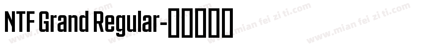 NTF Grand Regular字体转换